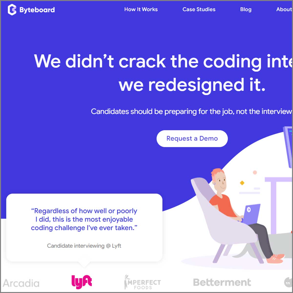 byteboard landing page
