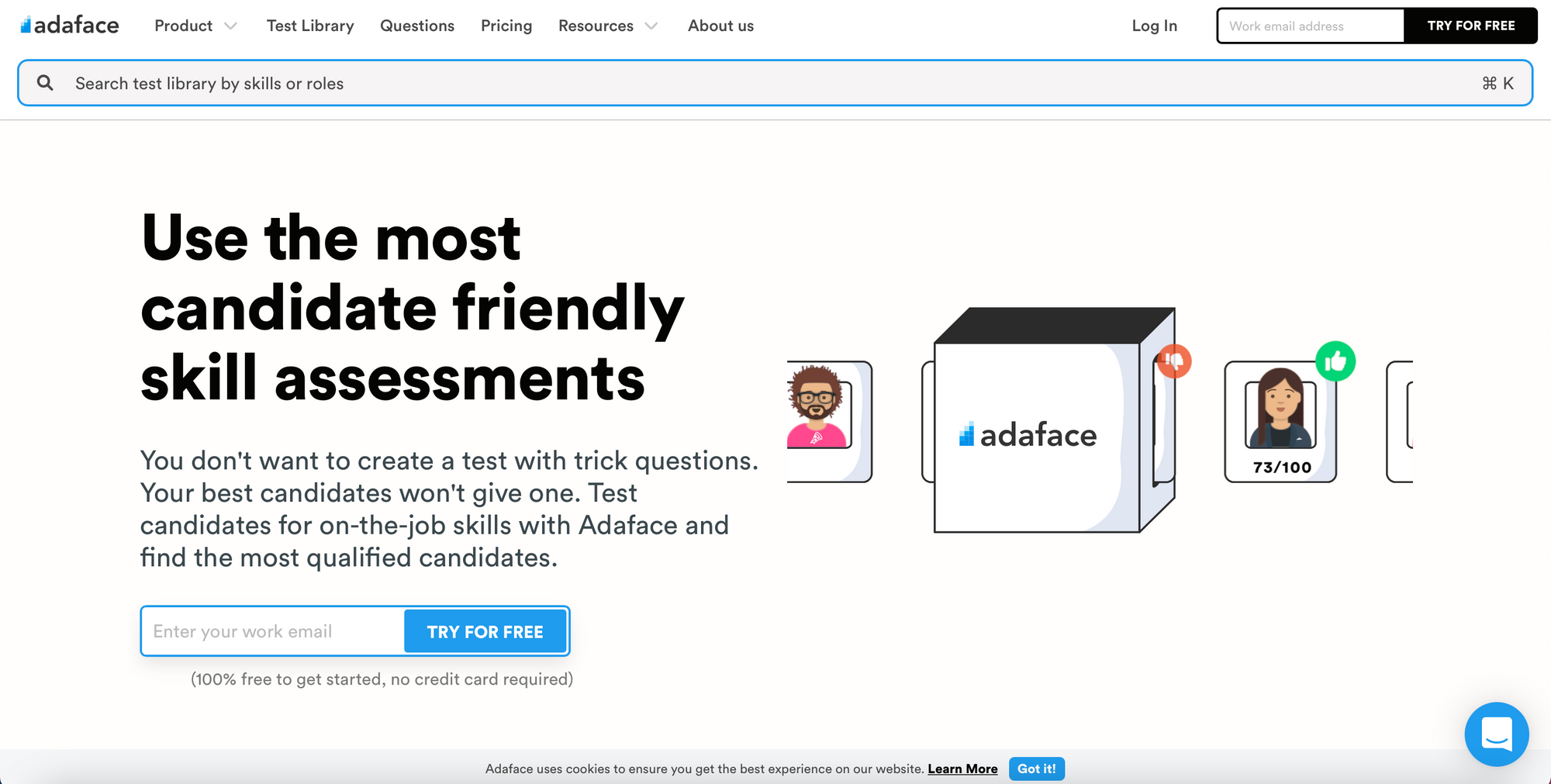 adaface homepage